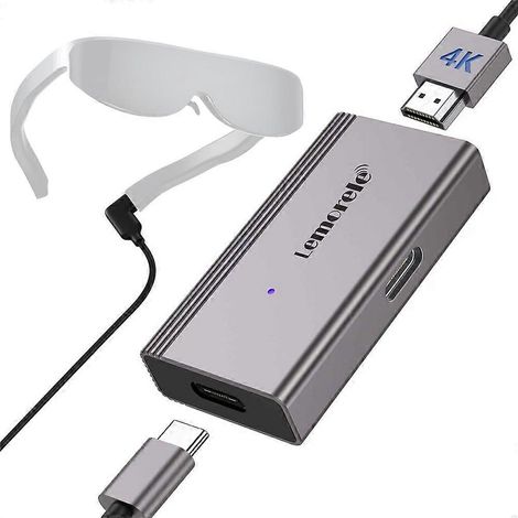 Adaptateur de capture vidéo LEMORELE LD48L Type-C : convertisseur haute définition 4K 60 Hz pour Switch, PS5, Steam, Deck et lunettes de réalité augmentée. (1/5)