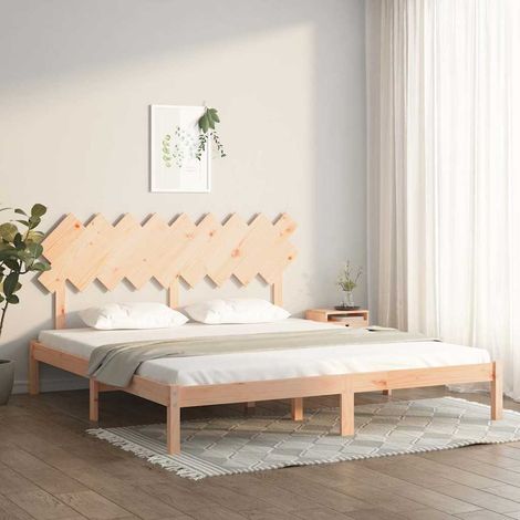 vidaXL Bed Frame without Mattress 180x200 cm Solid Wood (1/5)