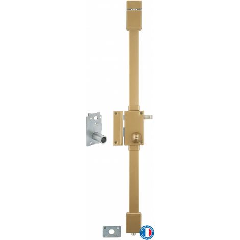 Thirard – Serrure multipoint en applique A2P à tirage pour porte d'entrée gauche – 3 points de verrouillage – Axe 45mm – 4 clés réversibles en laiton - Transit2 (1/3)