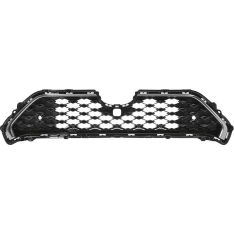 Grille de calandre avant noire brillante chromée avec trous radars et caméra Toyota Rav4 depuis 2019