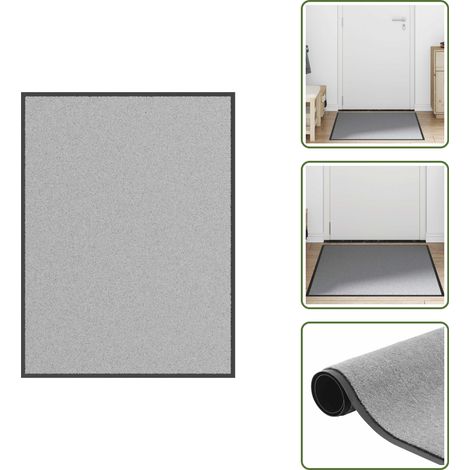 vidaXL Fußmatte Grau 80x120 cm (1/5)