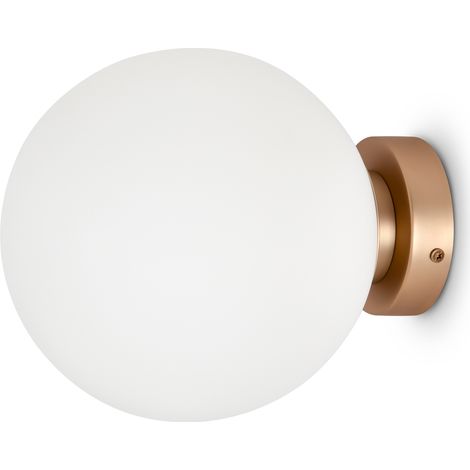 Applique Maytoni Basic Form globo bianco ottone MOD321WL-01G3 (1/4)