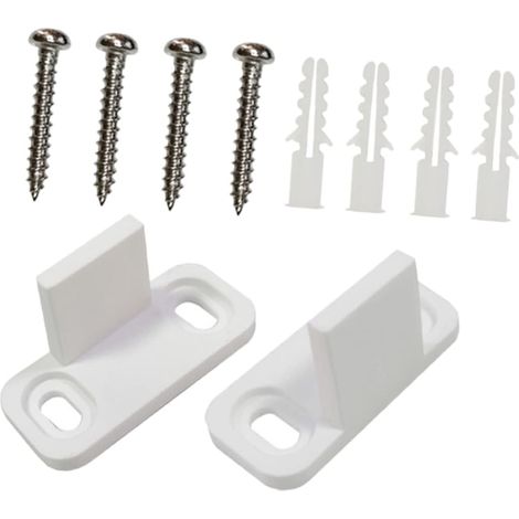 10pièces Guides De Sol Pour Porte Coulissante Accessoires De Stabilisation Pour Porte De Grange De Guides De Sol (1/5)