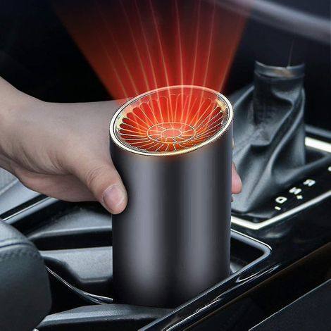 Chauffage et rafraîchisseur d'air portable 2 en 1 pour voiture, chauffage rapide, dégivrage et désembuage du pare-brise 12 V (1/5)