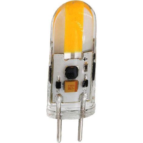 Liquidation Ampoules LED G6.35 12 V 2 W GY6.35, culot 2 broches, compatible halogène et dimmable. (1/5)