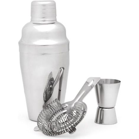 Leopold Vienna Set à Cocktails Argent 3 Pièces Acier (1/3)