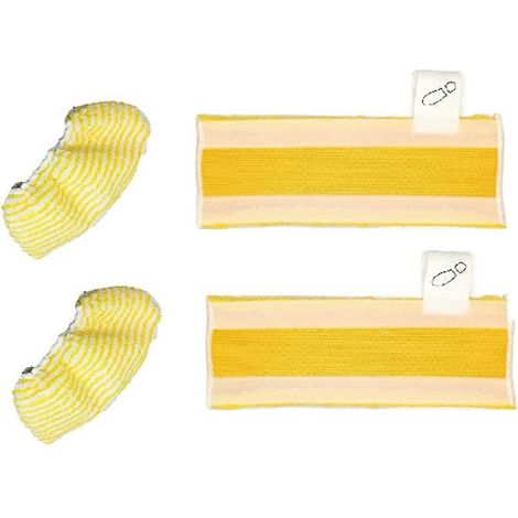 Lot de 4 lingettes triangulaires pour balai vapeur Karcher SC1 SC2 SC3 SC4 SC5 SC7 - Pièces de rechange en microfibre (1/5)