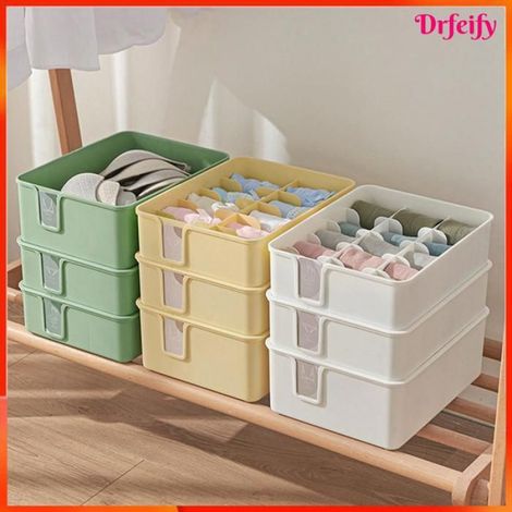 Organisateur Sous-Vêtements - 15 Cellules - 30 x 23 x 9 cm - Vert - Plastique - 1 Pièce (1/5)
