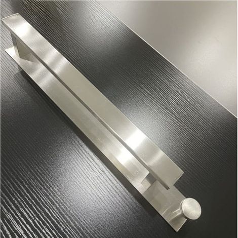 Portasciugamani adesivo da parete da 40 cm, per installazione verticale o orizzontale (1/3)