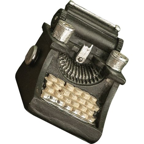 Modelo de máquina de escribir retro, decoración creativa con forma de máquina de escribir, accesorio para fotografía, adorno con forma de máquina de escribir.
