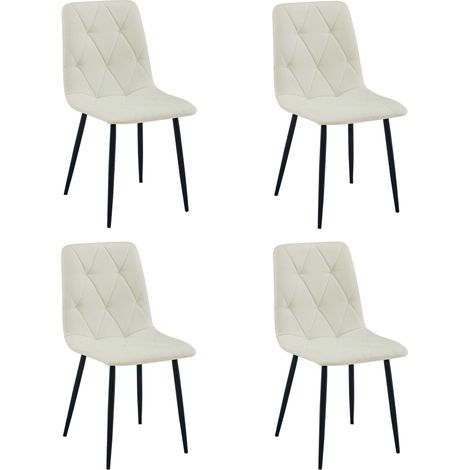 Silla Libra - tela beige / patas negras x 4 (1/5)