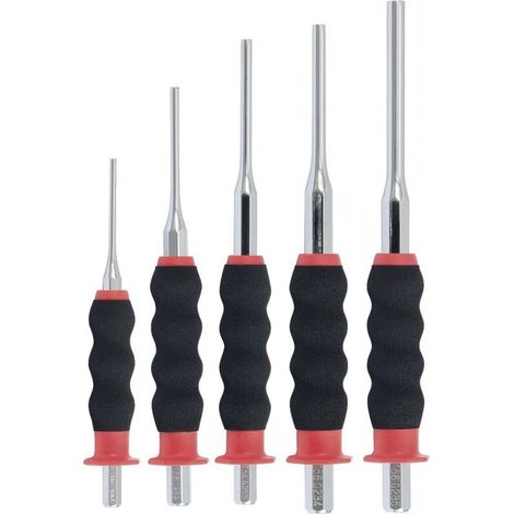 KS Tools Durchtreiber-Satz, CrMo, 5-tlg zylindrisch - 156.0230