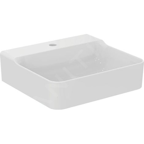 Ideal Standard Conca Ceram - Lavabo 500x450 mm, sans trop-plein, trou pour robinet, blanc T378501 (1/5)