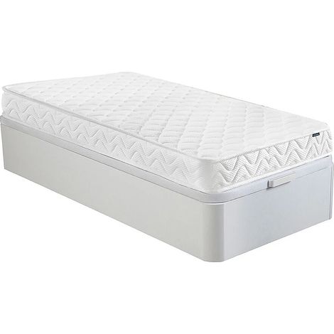 Set 90 x 190 cm Rete contenitore Bianco + Materasso memory foam sp. 15 cm - PELOPS di DREAMEA (1/5)
