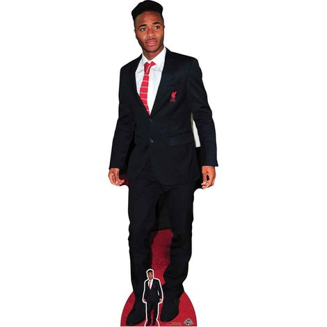 Figurine en carton Raheem Sterling Joueur de Football - Haut 172 cm (1/4)