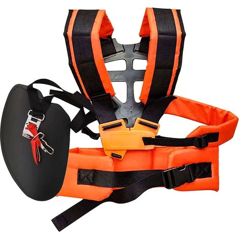 Cómodo arnés de esfuerzo ajustable, práctico arnés de hombro cómodo para desbrozadora, cortadora de césped, accesorio universal para máquina de jardín (1/5)
