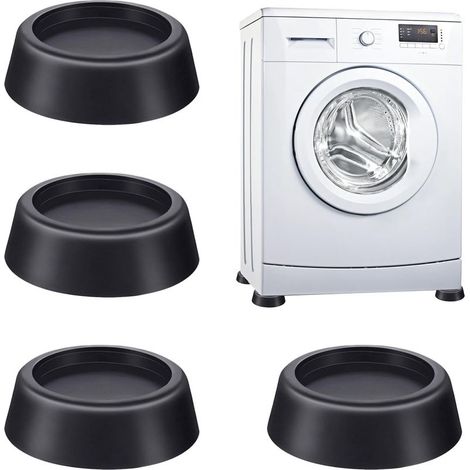 4 pièces tapis anti vibration machine a laver anti vibration machine a laver - empêcher le lave-linge de bouger - patin anti vibration lave linge pour machines à laver et sèche-linge (4.45cm) (1/5)