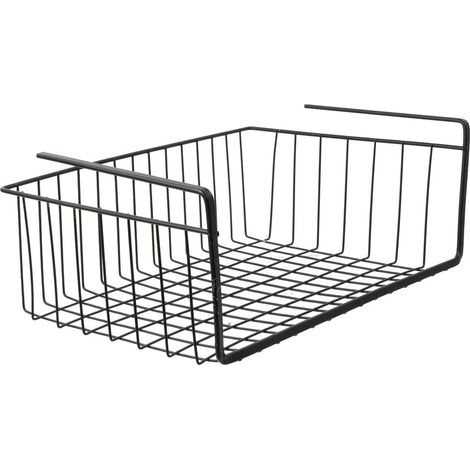 Panier De Rangement Suspendu "filaire" 40cm Noir (1/5)