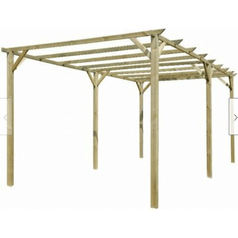 PERGOLA PERGOLATO STRUTTURA GAZEBO IN LEGNO TETTOIA GIARDINO ESTERNO 3x6 MT 547 (1/2)