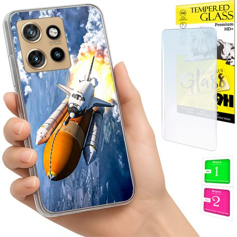Custodia per Motorola Edge 50 Neo Photo Cover Case Back Case + Vetro 9H (1/5)