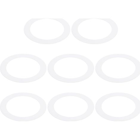 6.3" Inner Diameter, 8.58" Outer Diameter, 8 Pcs Metal Catch Rings for Cover Recessed Fixtures, Matte Finish White pour Couvrir Luminaires Encastrés, 6,3" de Diamètre Intérieur, 8,58" de Diamètre Ext (1/5)