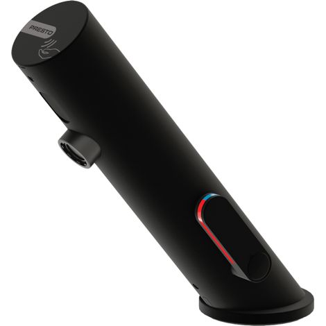 LINEA Robinet mitigeur sur plage 3l/min Piles 6V NOIR MAT avec RA