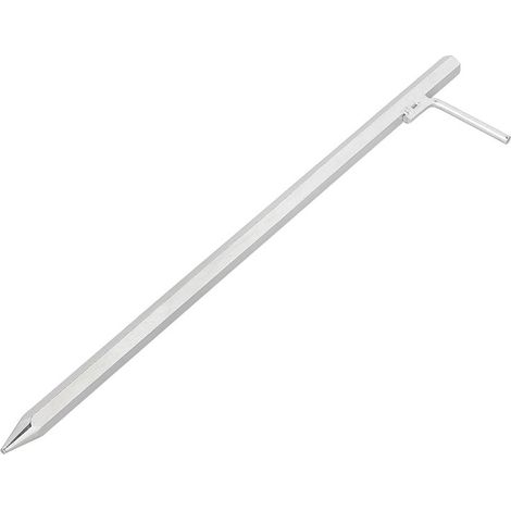 Anclaje al suelo de acero galvanizado de 50 cm con gancho en l