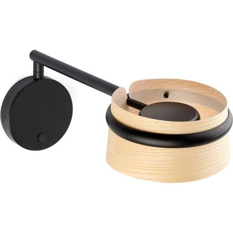 LOOP LED Wandleuchte innen Esche mit Gelenkarm 29396 (1/3)