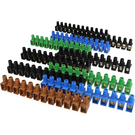 Werit Borne de dérivation 12 pôles mélangé VDE diamètre 10 mm²