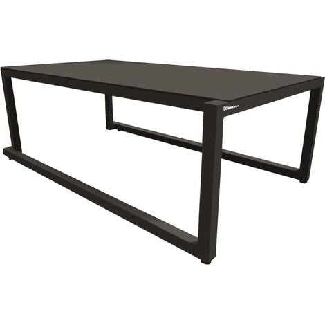 Mesa de centro interior, exterior 101x60 negro BARCINO Resol