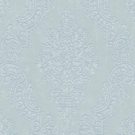 Vliestapete Grau Barock Tapete Gemustert gerader Ansatz Pure Elegance (1/3)