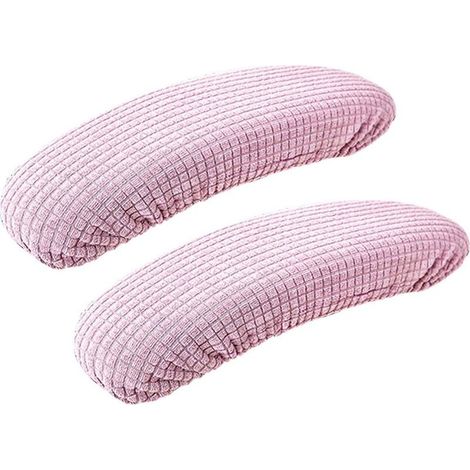 Housse d'accoudoir élastique amovible, imperméable, extensible et confortable, protection d'accoudoir durable, pour chaise de bureau, chaise d'ordinateur (violet clair) (1/3)