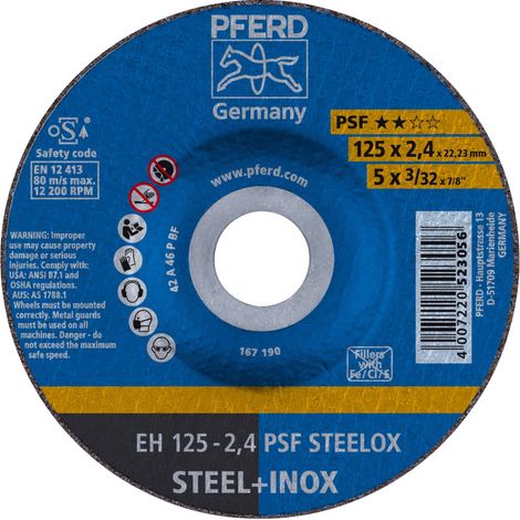 Trennscheibe pferd psf steelox 125 mm lange Lebensdauer (1/2)