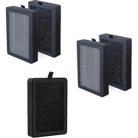 Lot de 5 filtres de rechange pour purificateur d'air LEVOIT LV-H128-RF 3-en-1 Pre H13 True HEPA à charbon actif et filtration en 3 étapes (1/5)