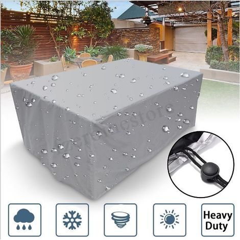 180x150x80cm Rectangular Garden Furniture Cover, Polyester, Waterproof, Dustproof, Anti-UV, for Garden Chair or Table (1/4)