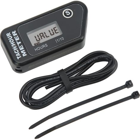 Compteur horaire numérique inductif, étanche IP68, compteur de RPM pour moto, noir, pour tondeuse à gazon, Dirt Bike (1/5)
