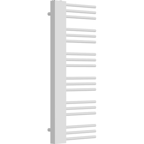 Radiador toallero para calefacción de baño 50 mm de grosor 120 x 50 cm acero blanco 030010402 (1/5)