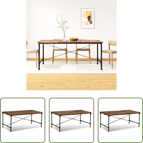 Massivholz Esstisch - Esstisch Altholz Massiv 180 cm (1/5)