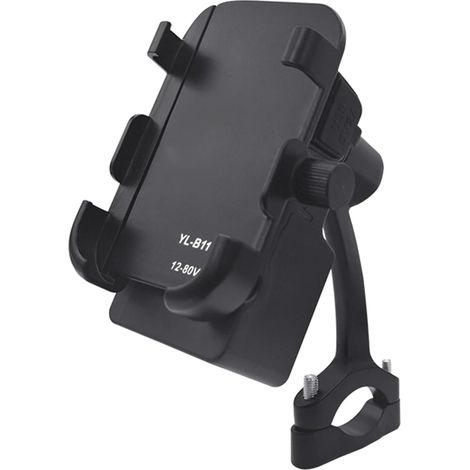 Support de téléphone sécurisé pour motos, y compris systèmes de haut-parleurs, stabilité, étanche, sortie sonore claire, guide d'installation rapide (français non garanti) (1/4)