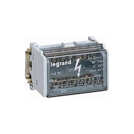 Répartiteur modulaire associable unipolaire 250A 11 connexions Legrand - LEG004873