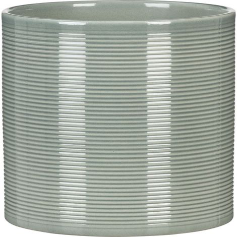 Scheurich pot de fleurs en céramique. couleur : Sage Green. 19 cm de diamètre. 17 cm de hauteur. 4 l vol.