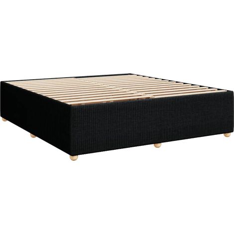 Cama sin colchón tela negro 200x200 cm vidaXL (1/4)