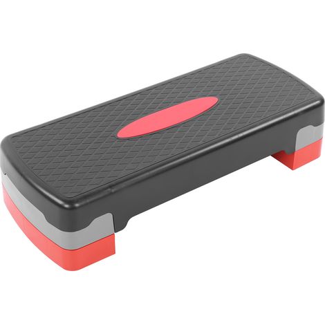 Step de fitness aérobique de 67 cm de long, réglable en hauteur de 10 à 15 cm, surdimensionné et adapté aux personnes en surpoids. (1/5)