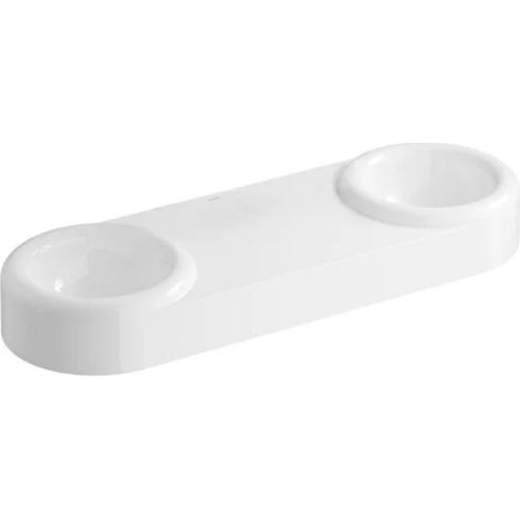 Double lavabo VITRA Liquid 120 cm sans trou et sans trop-plein (1/5)