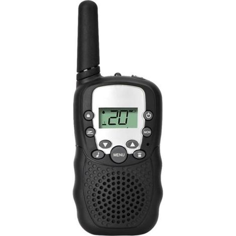Mini Talkie-Walkie Longue Distance 5 Miles Avec Balayage VOX Noir (1/4)