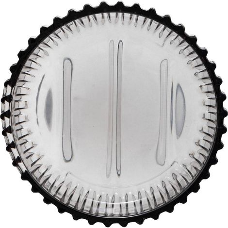 Portasapone in vetro Agathe, grigio, 11 × 11 cm, glamour (1/2)