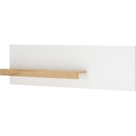 Wandpaneel, 140cm breit, weiß mit Eiche, CRISP-61 (1/5)