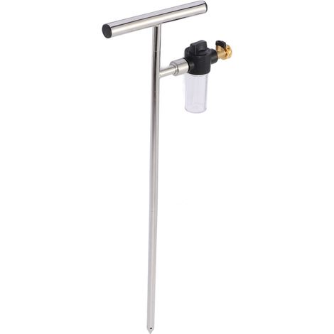 Arrosoir racines acier inox, irrigateur souterrain avec embout T, gicleur engrais, robinet laiton, 81,3 cm, kit 6 pieces (1/5)