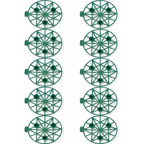 Lot de 10 supports en plastique pour fruits et vignes, berceau de plantes de jardin vert pour melons et légumes, réutilisable (1/5)