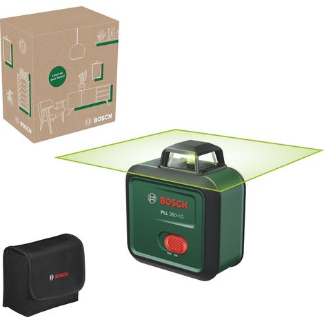 Laser à lignes PLL 360-1G Bosch, 1 x batterie BA 3.6V 2.0Ah, vert (1/5)